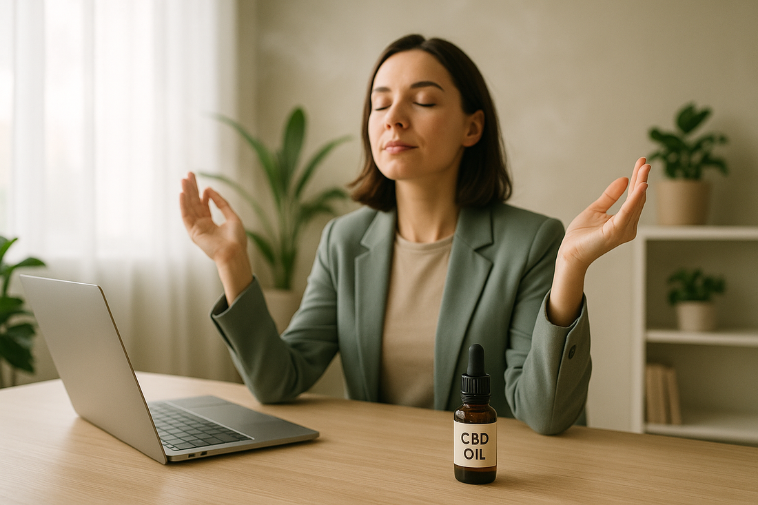 CBD im Berufsalltag: Stressbewältigung leicht gemacht