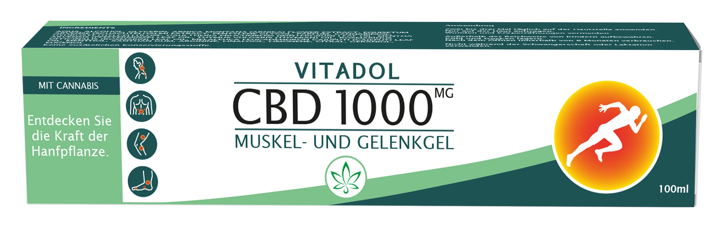 Muskel- und Gelenkgel – CBD 300 / CBD 1000 | 30 ml – 100 ml