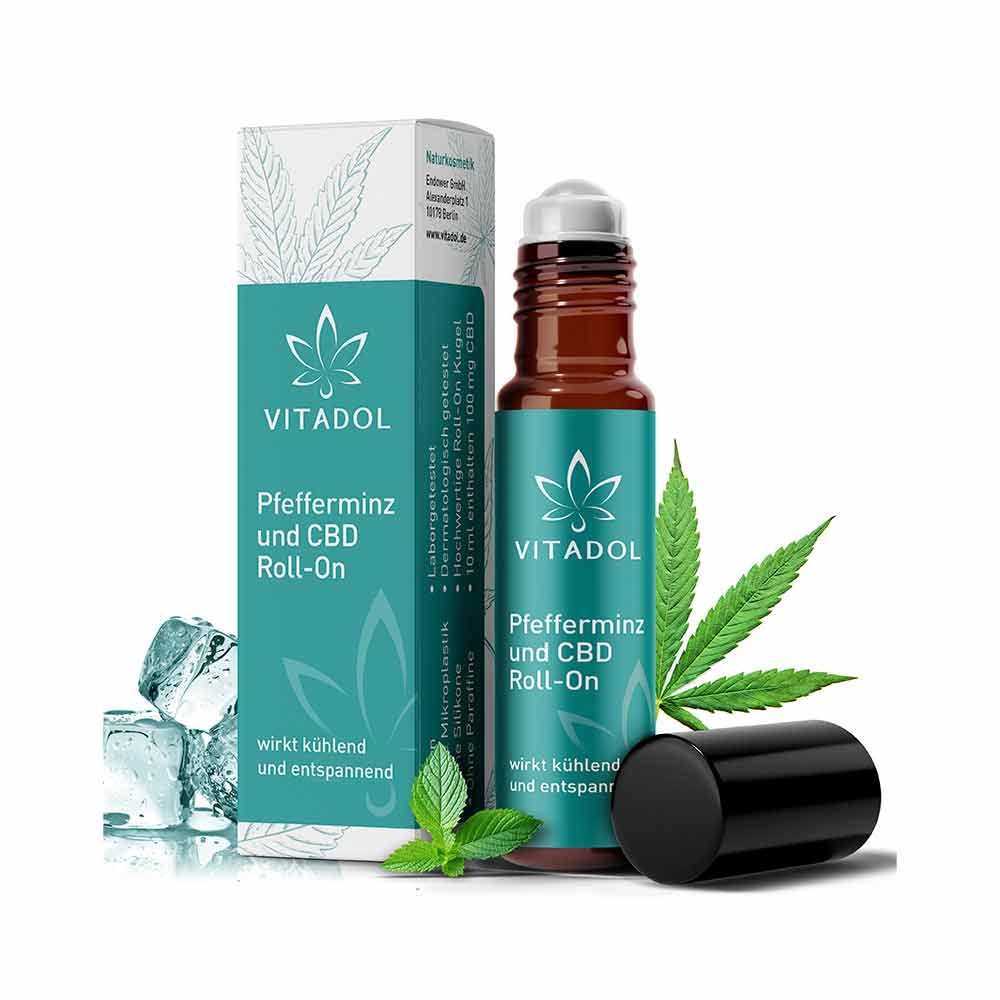 Pfefferminz und CBD Kopf Roll-On