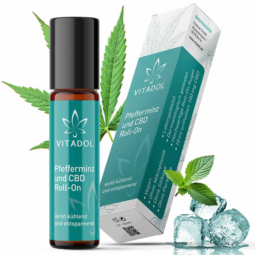 Pfefferminz und CBD Kopf Roll-On