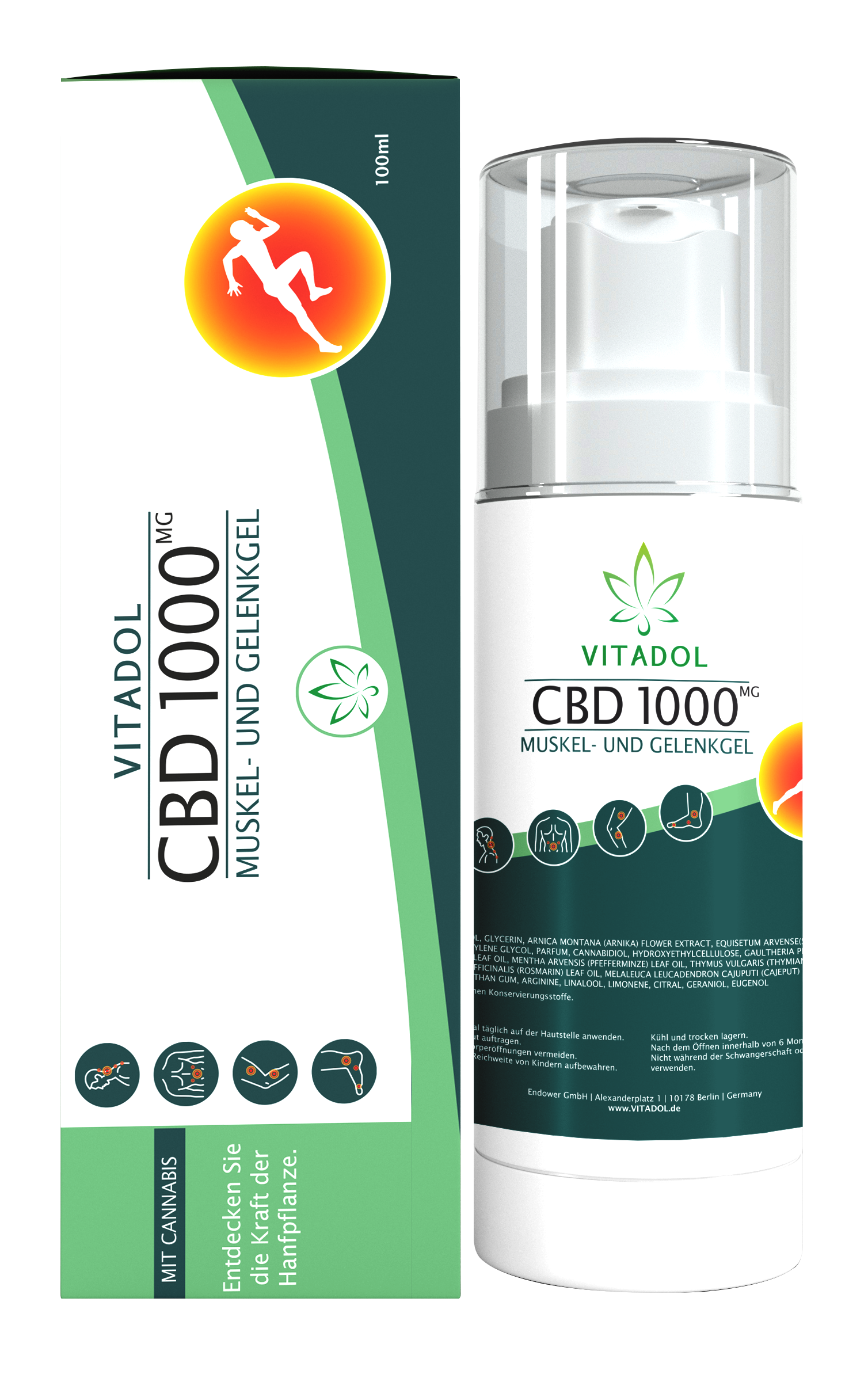 Muskel- und Gelenkgel – CBD 300 / CBD 1000 | 30 ml – 100 ml