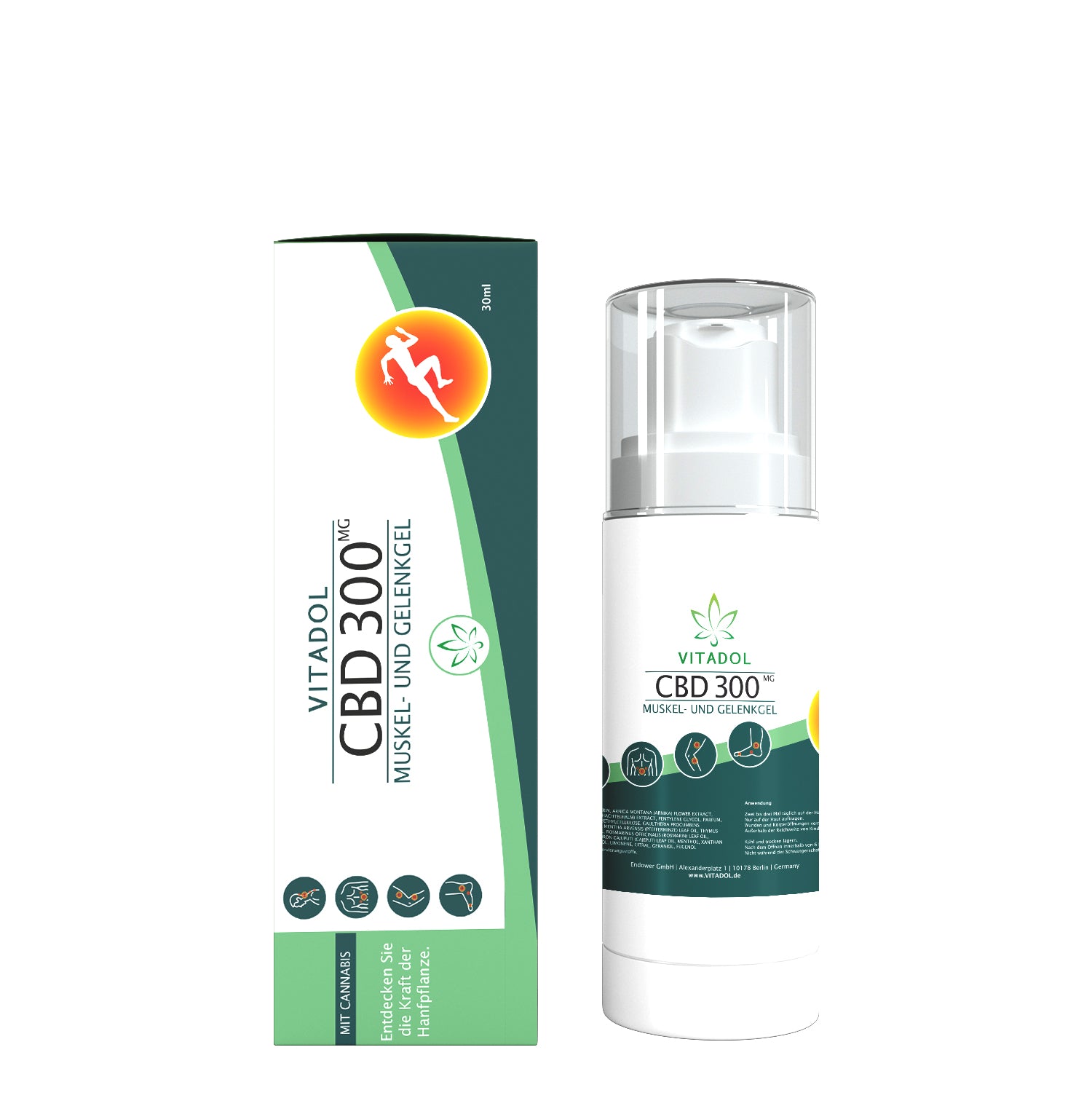 Muskel- und Gelenkgel – CBD 300 / CBD 1000 | 30 ml – 100 ml