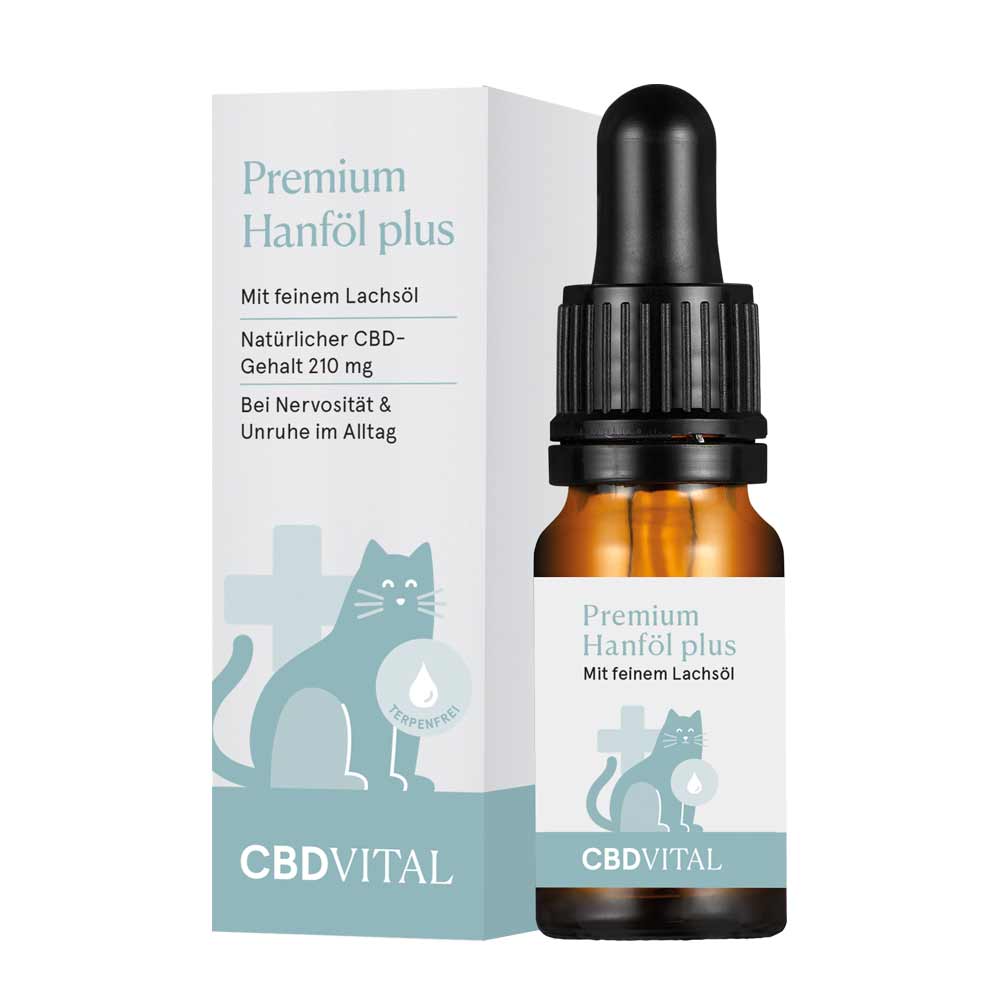 CBD Vital – CBD Hanföl für Katzen 2,1% (210mg / 420mg) – 10ml / 20ml