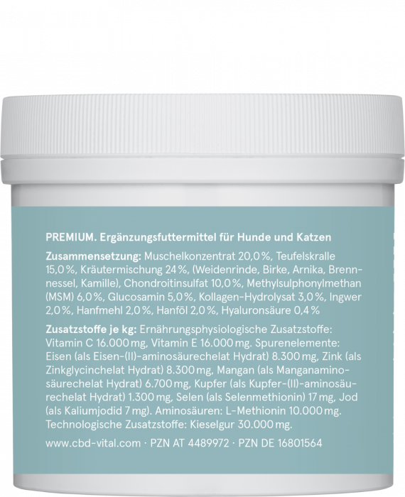 CBD Vital – VET – Gelenkskomplex aktiv mit 150mg CBD – 100g