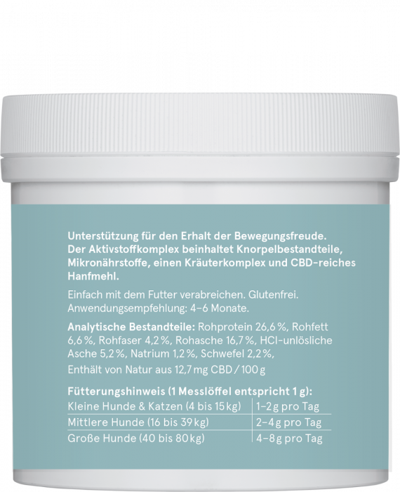 CBD Vital – VET – Gelenkskomplex aktiv mit 150mg CBD – 100g